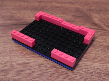 Lego case for Raspberry Pi (front view)