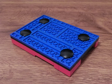 Lego case for Raspberry Pi (back view)